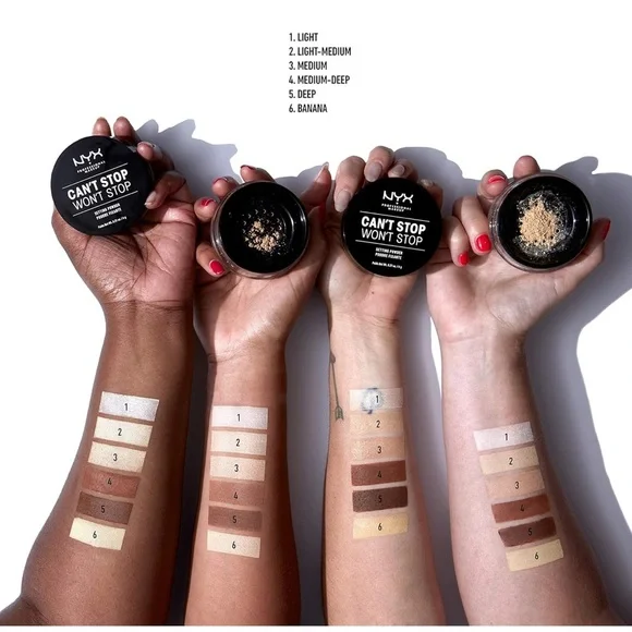 MEDIUM-DEEP | NYX Can't Stop Won't Stop Setting Powder | SEALED NWT - Picture 4 of 4